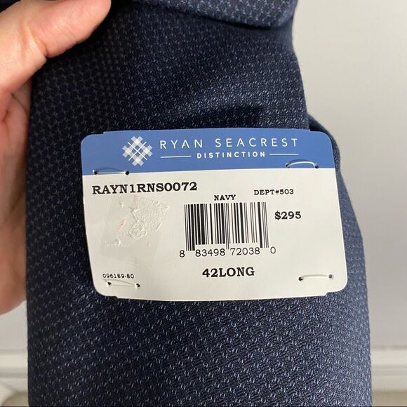 Ryan Seacrest The Evening Collection Men’s Navy Suit Jacket - Picture 2 of 5